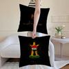 L-Iraqi Iraq National Flag Cushion Cover Anti-dustmite Pillowcase Invisible Zipper Silky Short Plush Sofa Cushion Cover