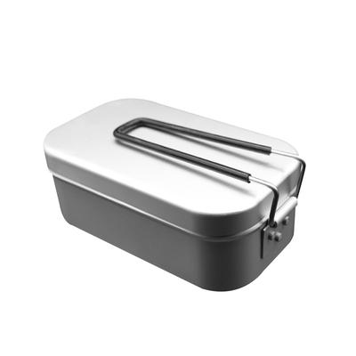 Fiambrera portátil de aleación de aluminio, contenedores de almacenamiento de alimentos para viajes, Picnic, acampada al aire libre, a prueba de calor