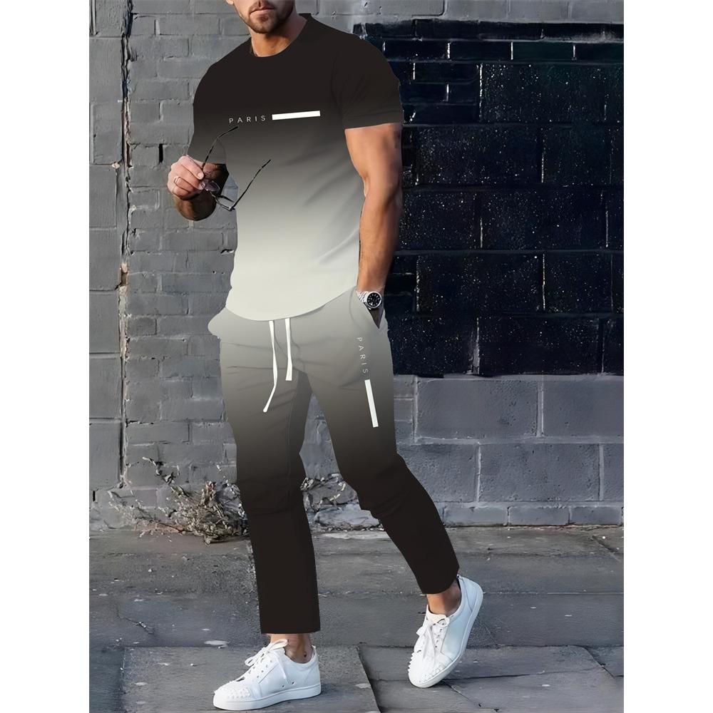 Sommer Neu Herren T-Shirt Hose Anzug Camouflage Druck Kurzarm Rundhals T-Shirt Lässig Outdoor Kleidung Bequem
