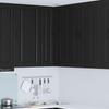 Wall Mounted Corner Cabinet PORTO Black 57 x 57 x 100 cm Particleboard