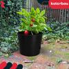 Pot For Growing Tomatoes With A Ladder For The Balcony, Black, 30 Cm, Set Of 3