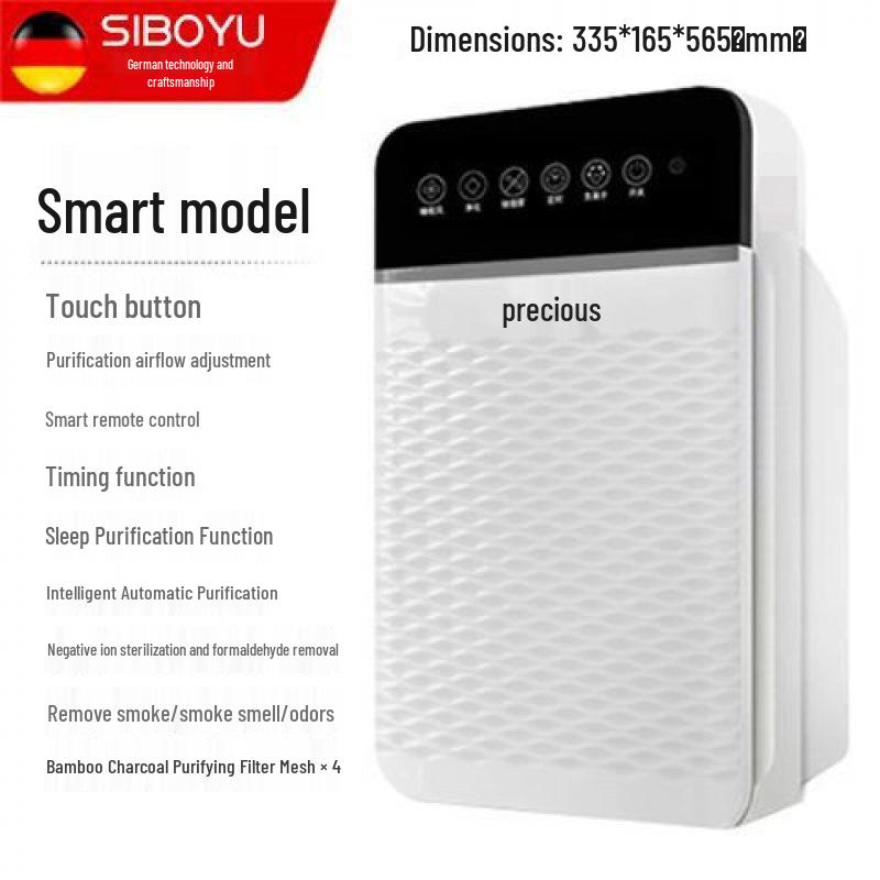 Formaldehyde-Removing Air Purifier & Odor Eliminator with Negative Ion for Home, Bedroom, Bathroom, Toilet, and Pet Areas