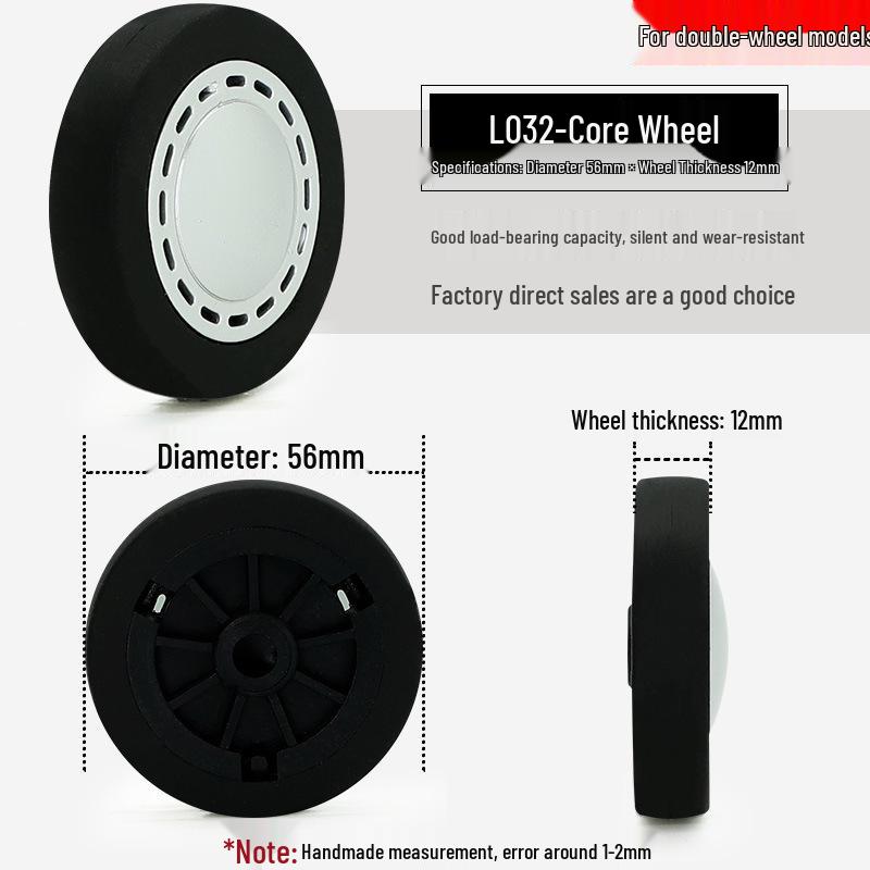 Universal Telescopic Luggage Wheels & Leather Case Replacement Rollers with Password Lock.