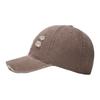 MLB Los Angeles Dodgers Logo Embroidery Cotton Peaked Cap Unisex Couple Style Sand Brown 3ACPVV34N-07BRL