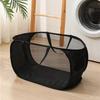 Foldable Mesh Laundry Hamper: Washable, Multifunctional Storage Basket for Clothes and Bathroom.