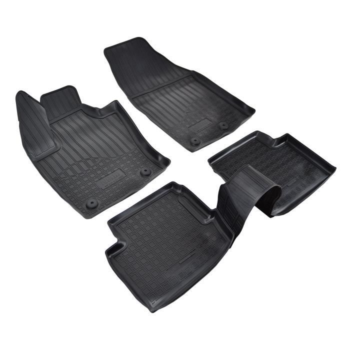 Tapis De Sol En Caoutchouc TPE - NORM Liners - Fiat 500X - Antidérapant - Résistant - Facile À Nettoyer