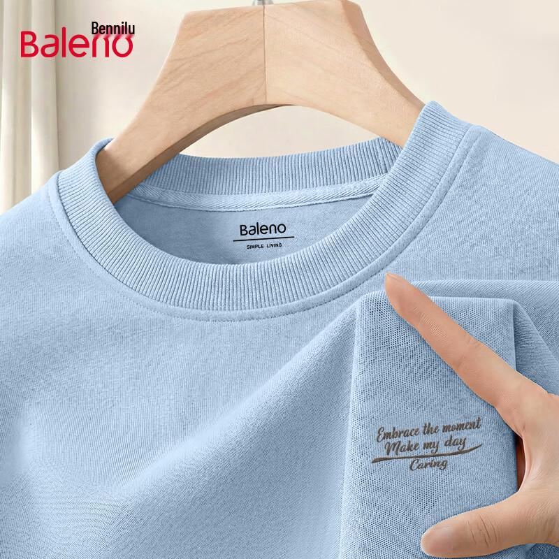 Baleno Men's Heavyweight Loose-Fit Round Neck Sweatshirt