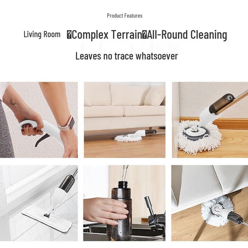 MDNG 3-in-1 Rotating Flat Spray Mop