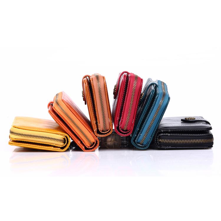 Frauen Brieftasche Vintage Kupplung Hohe Qualität Leder Weibliche Lange Brieftasche Retro Zipper Geldbörse Riemen Geldbörse