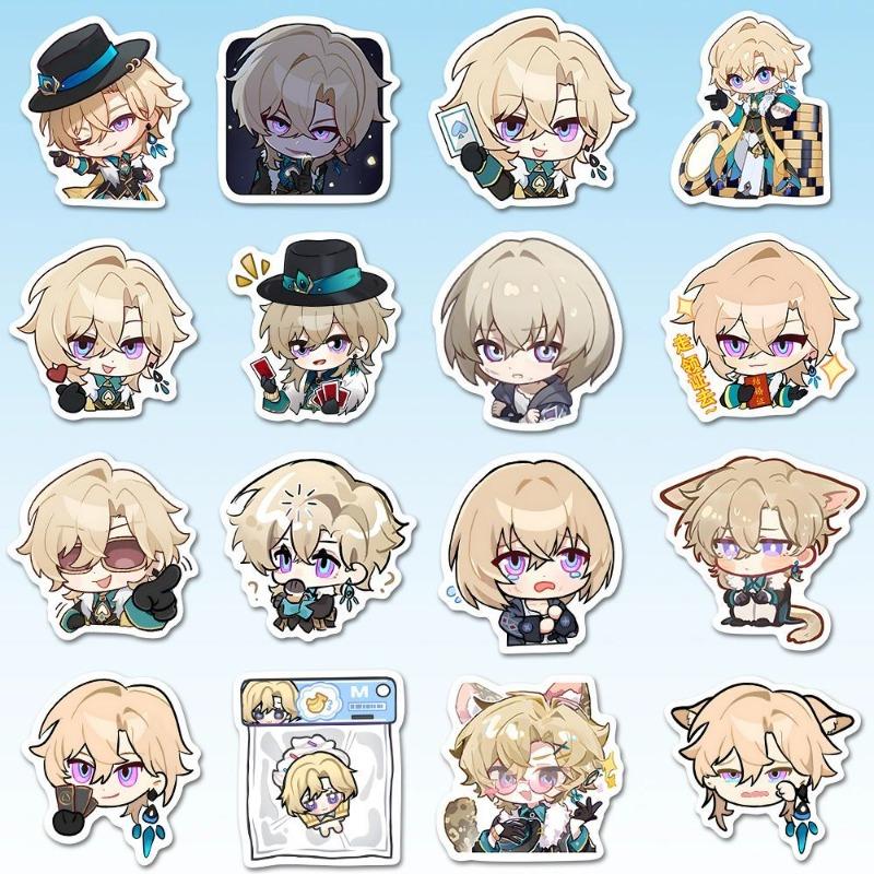 48Pcs/Pack Anime Game Stickers Aventurine Kakavasha DIY Suitcase Guitar Car PVC Waterproof Sticker