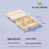 Mr. Corn 1250ml 4-Compartment Biodegradable Bento Box