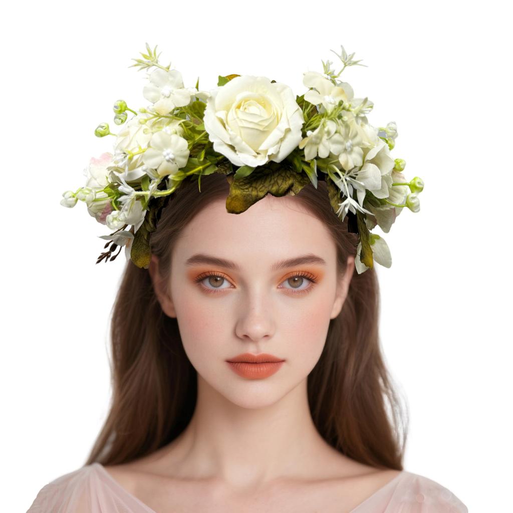 New simulation rose headband Mori bridal party hair accessories photo vacation wedding photo headgear women
