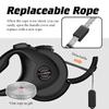 Designer Dog Leash Extension Retractable Pet Lead Reflective No Pull Quick Release Dog Running Accessories With Replaceable Rope