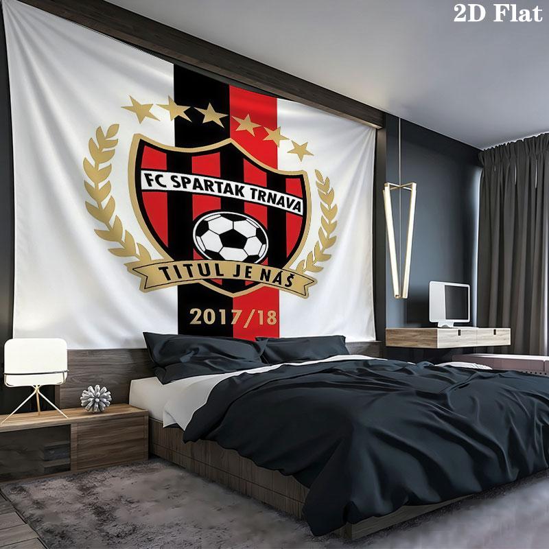 FC Spartak Trnava Wall Tapestry Aesthetic Wall Hanging Printed Fabric Blanket Decorative Tapestries for Bedroom Living Room Home Decor