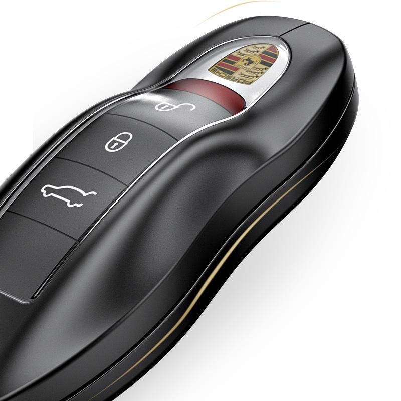 Cayenne & Panamera Aluminiumlegierungsschlüsselhülle mit Lederband - High-End