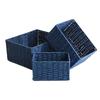 Rectangular Cosmetics Storage Box Handmade Snack Storage Box Coffee Table Storage Basket  for Home