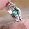 Four-claw Sense Niche Set of Rings, Simple Personality Niche Elegance, Ring Pair