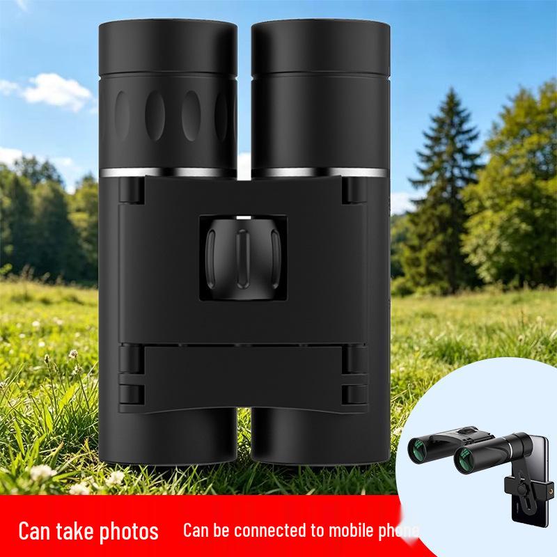 Portable HD High Magnification Outdoor Double Barrel Binoculars