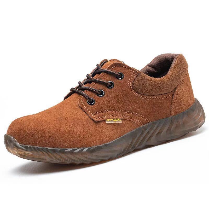 

Обувь для рабочего страхования, мужская, противоударная и противопрокольная, с подошвой из говяжьих сухожилий, дышащая, сварочная рабочая обувь 46