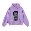 Autumn/Winter 420G Street Football Print Heavyweight Pullover Hoodie