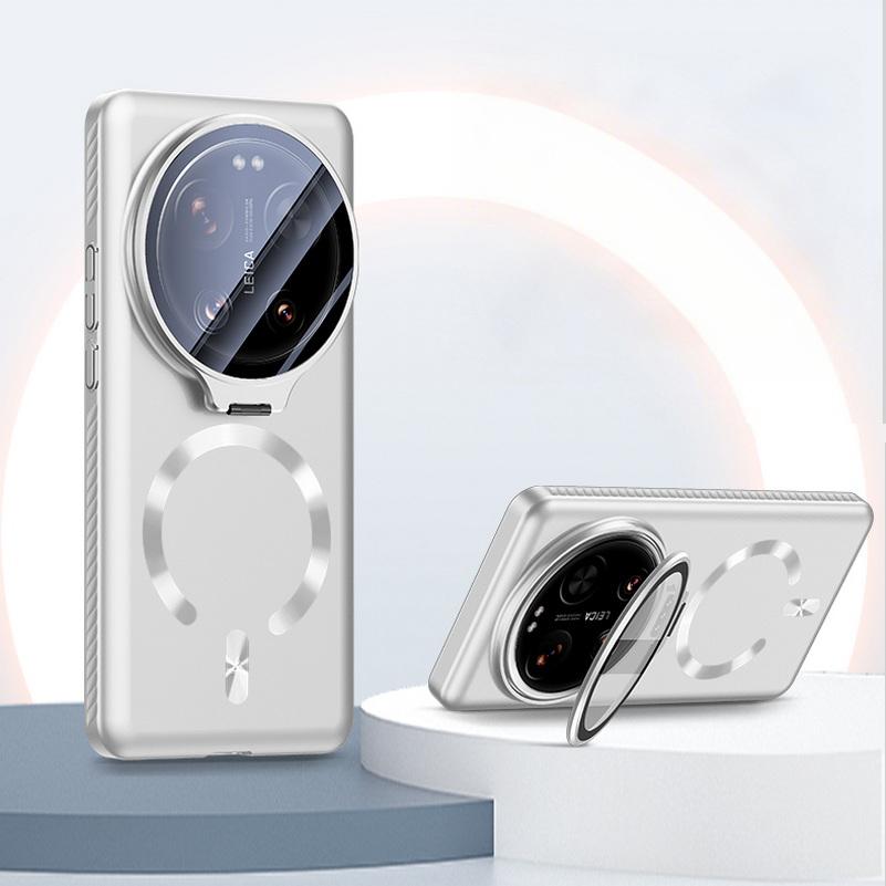 

Scratch-resistant Back Plate with Invisible Camera Holder Case For Xiaomi 17 Ultra 15 ultra 14 Ultra with Magsafe Ring Cover For Xiaomi 17 Ultra