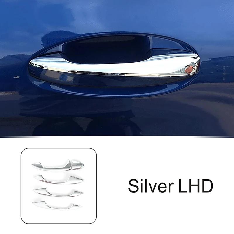 Car Door Handle Bowl Cover Trim Carbon Fiber Pattern For Mercedes Benz A B C GLC Class W177 W247 W205 X253 Exterior Accessories