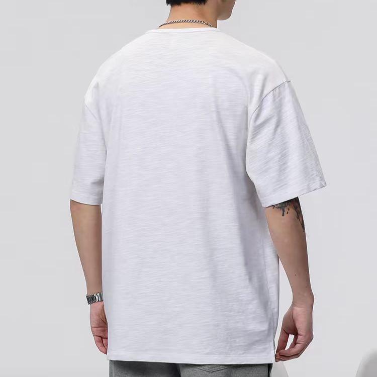Short-sleeved Men's T-shirt Summer Chinese Style Cotton and Linen Clothes Fashion Simple T-shirt
