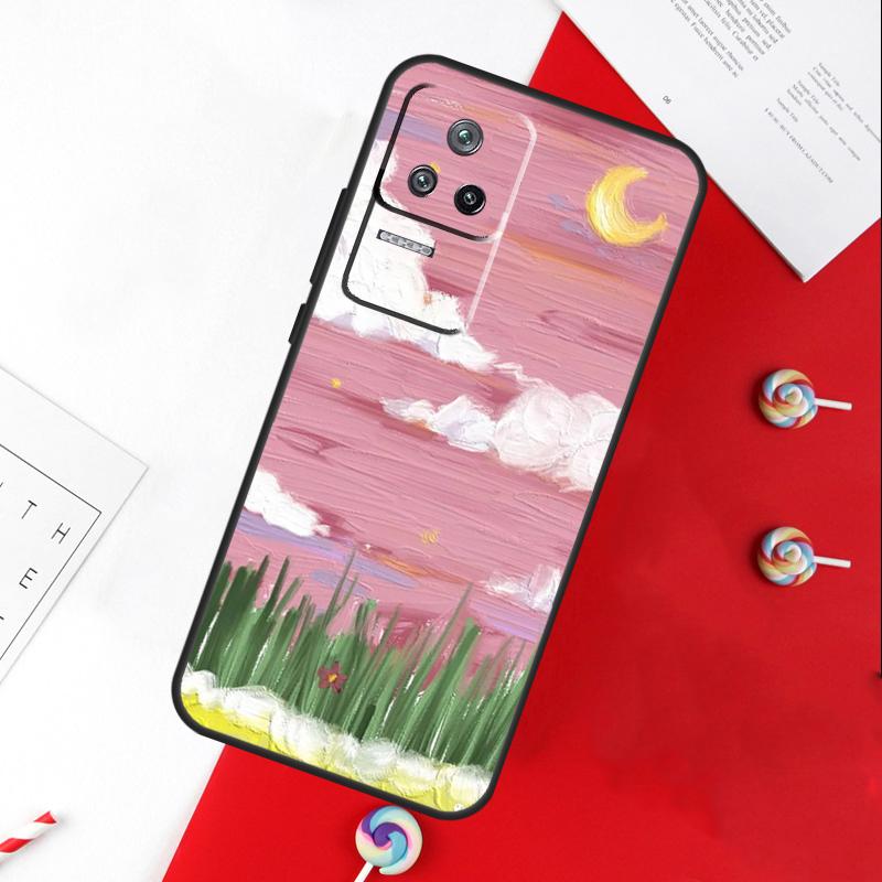 Korean Sunset Scenery Cover For Xiaomi 14T 11T 12T 13T Pro 13 14 15 Ultra POCO X7 Pro X3 X5 X6 F5 F6 M6 Pro Case