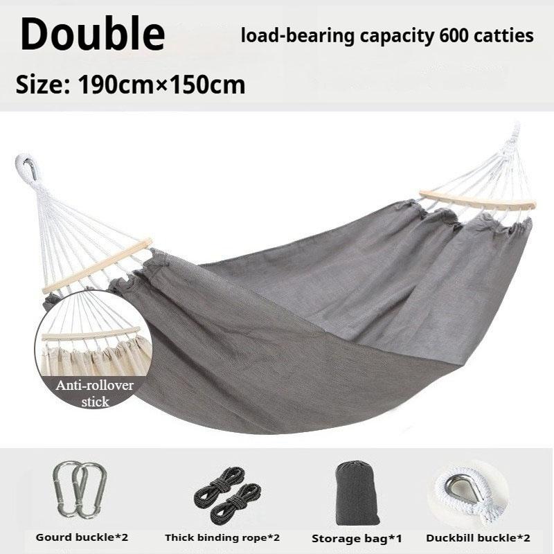 Hammock Outdoor Swing, Anti - Rollover for Outdoor Picnic, Beach Camping. Suitable for Indoor Use At Home, for Single or Double