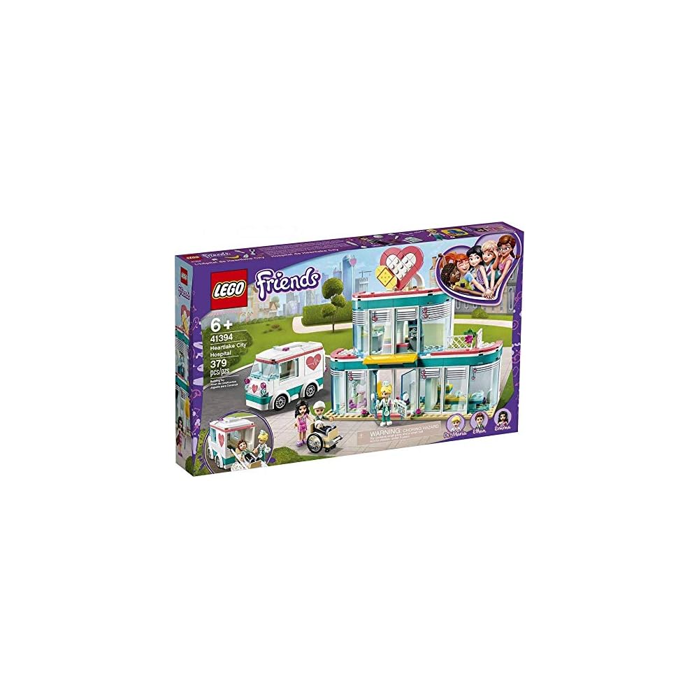 LEGO Friends Heartlake City Hospital Building Set 41394 with Mini Figures and Accessories