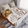 Lion Printed Blanket-Soft and comfortable flannel blanket. A gift for family on Christmas, Valentine's Day and Mother's Day.