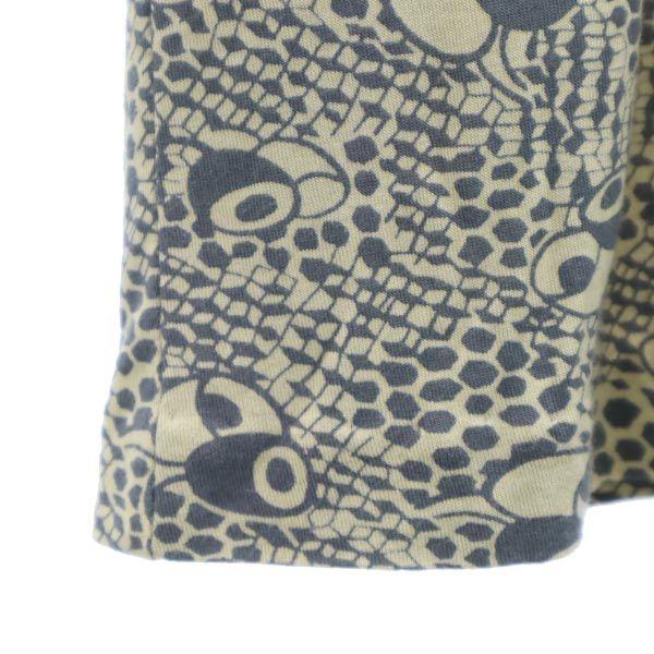 ANNA SUI Made in USA Long sleeve Shirt dress 4 Beige x gray Women Used