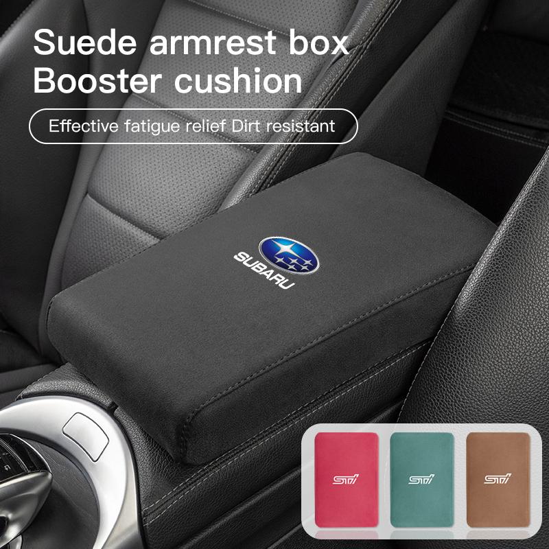 Car Armrest Mats Memory Foam Arm Rest Cushion For Subaru STI Impreza Outback Legacy Forester WRX BRZ Levorg Ascent Exiga Tribeca PP444