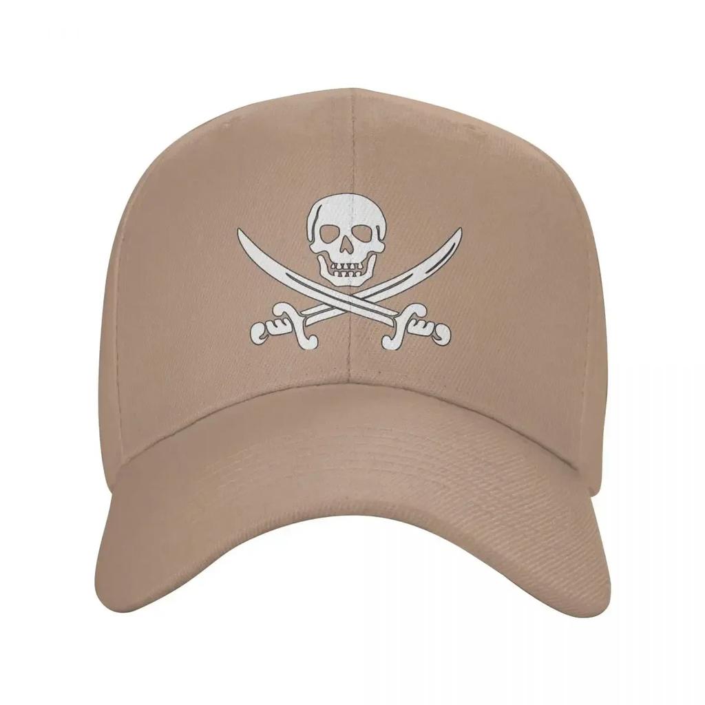 Classic Unisex Jolly Roger Skull Baseball Cap Adult Pirate Flag Adjustable Dad Hat for Unisex Women Sports Snapback Caps