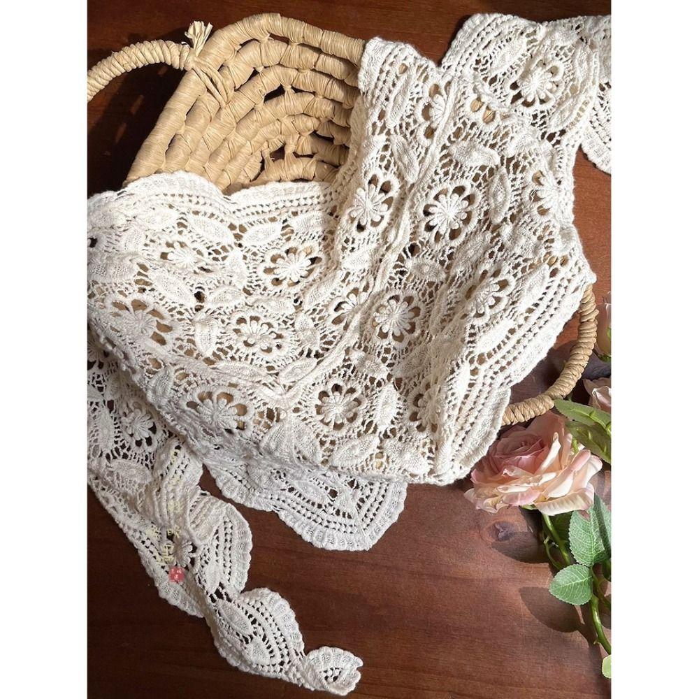 Ausgeschnittenes Furz-Vorhang-Spitzenbesatz-Schürzen-Wickelrock Trendiger Hüftvorhang Sommer