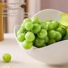 Cream Style Plastic Fruit & Snack Plate Set, 5-Piece