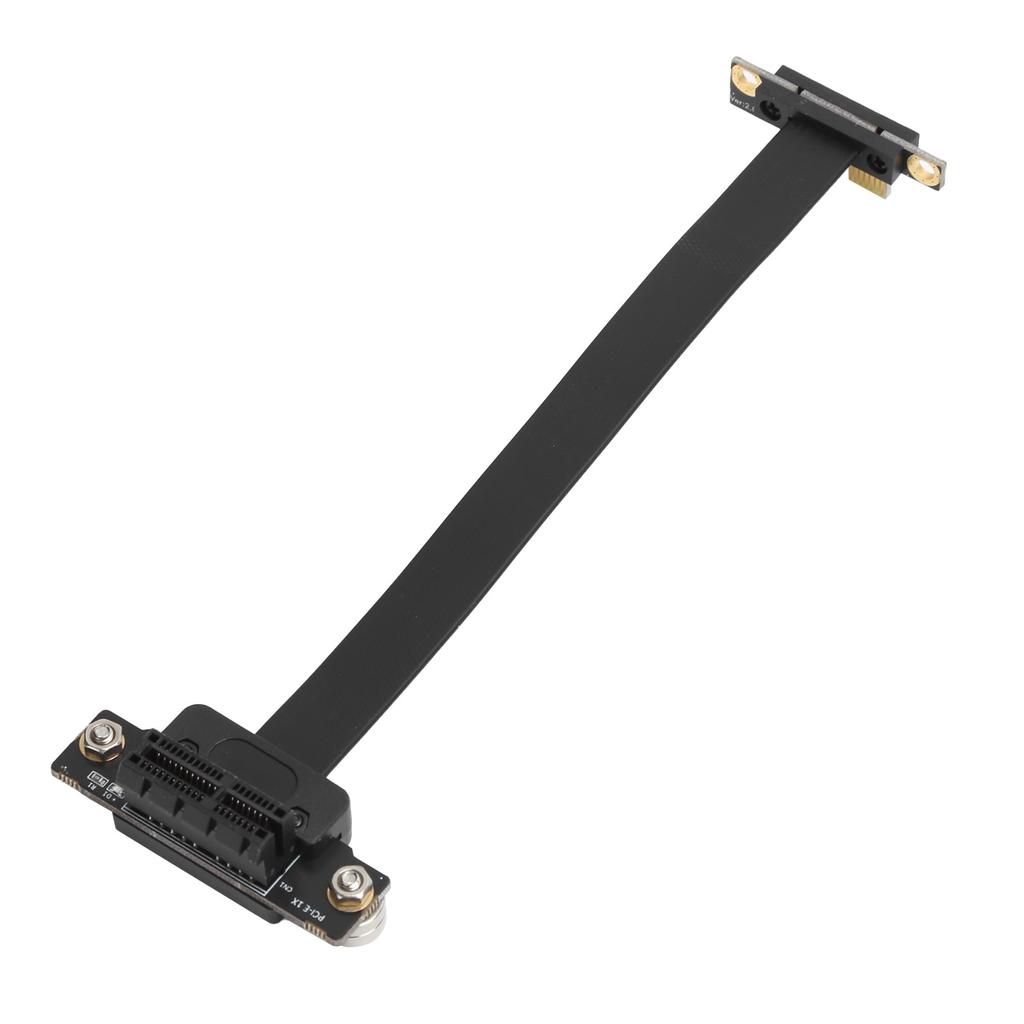 Extension Cable PCIE 1X Dual 90 Degrees  with LED Indication Magnetic Pad Network Adapter 15cm
