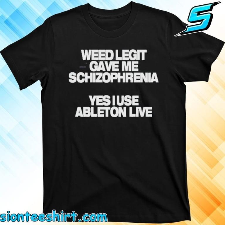 Трава по праву вызвала у меня шизофрению Да, я использую Ableton Live Футболка Унисекс Футболка S
