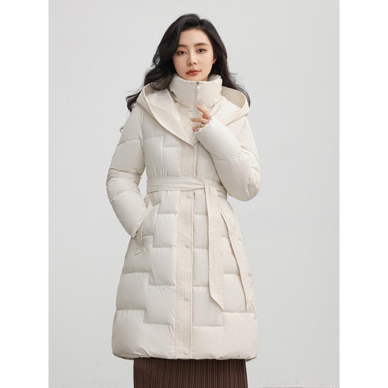 Women's Windproof Stand-up Collar Hooded Fluffy Warm Warm Cold Loose Medium-length Casual Sports Jacket High Quality Fabric Cotton Jacket Coat