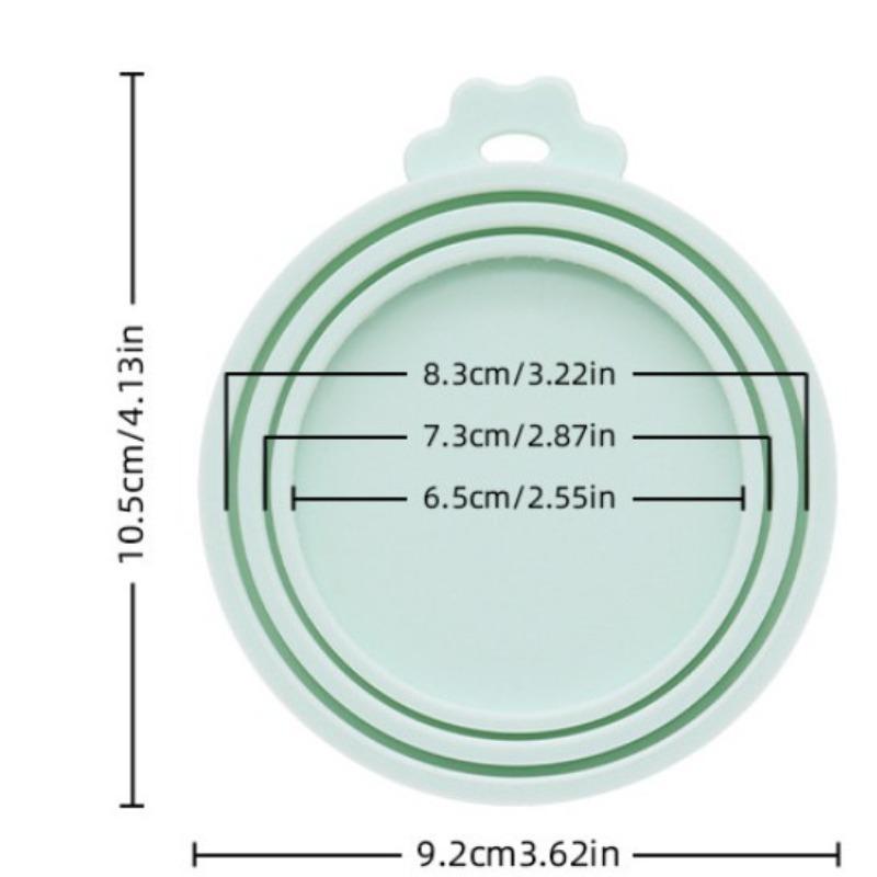 Pet Can Lid for Freshness Preservation, Cat and Dog Food Sealed with Three in One Silicone Material, Easy To Use and Convenient