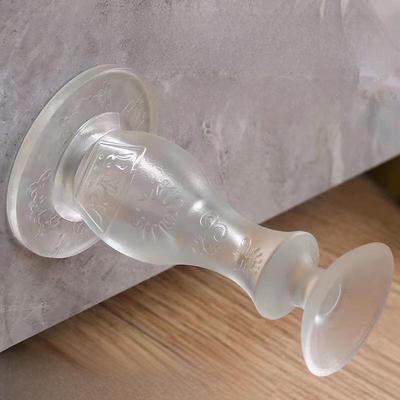 Fermo Porta Silenzioso Anti-Collisione Senza Foratura - Paracolpo in Gomma Siliconica per Porte del Bagno