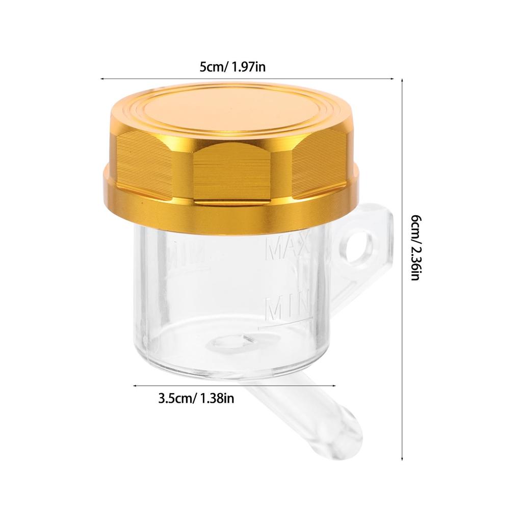 MAJORMENCH Motorcycle Rear Reservoir with Large Reservoir Foot Brake Pump Iron Cap Hydraulic Brakes