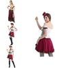 Oktoberfest Bavarian Dirndl Beer Wench Cosplay Costume With Puff Sleeves