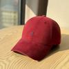 New wide brim embroidered baseball cap showing face small artifact soft top cap daily versatile not picky hat woman