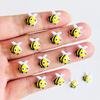30/55Pcs New Cute Mini 3D Stereoscopic Little Bee Flatback Ornament Jewelry Making Manicure Hairwear Accessories A148