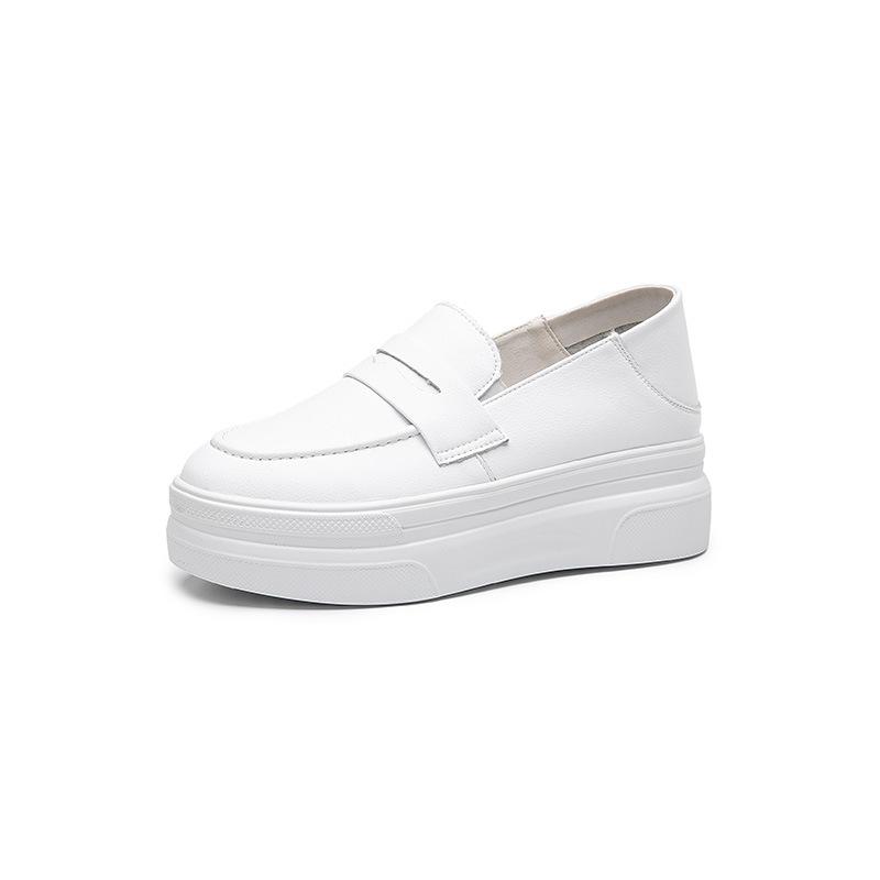 

Женские повседневные одинарные туфли и кеды на толстой подошве, увеличивающие рост, легкие и дышащие 39 белый