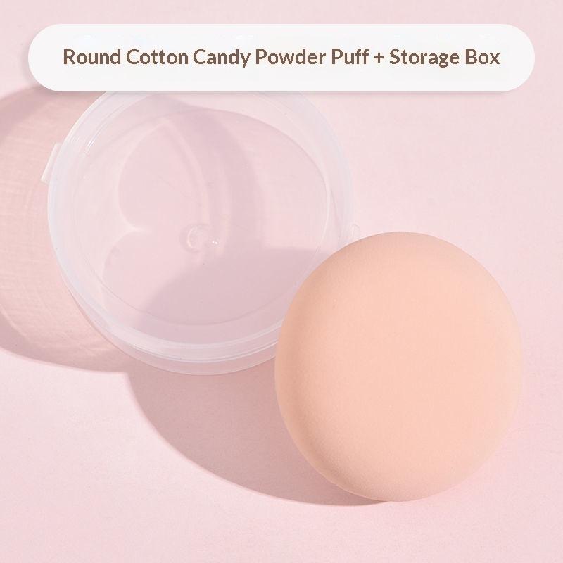 5Pcs Round Square Triangle Shape Makeup Sponge Puff Dry Wet Dual-Use Soft Cotton Candy Air Cushion Foundation Powder Puff