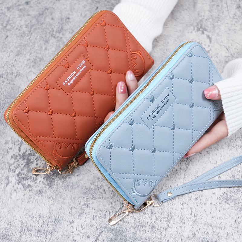 Available: 2023 Summer Edition - Fresh & Sweet Embroidered PU Leather Medium Women's Handbag Wallet