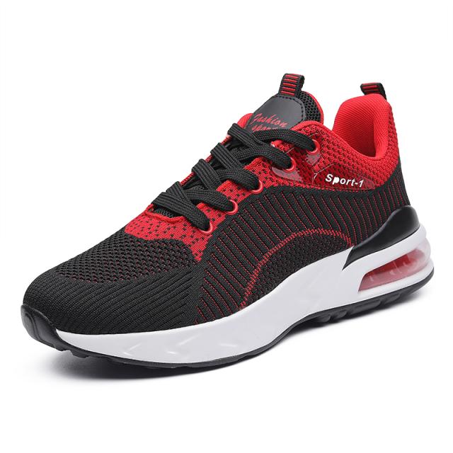 Nowe buty do biegania Oddychające sneakersy Fly Woven Air Męskie buty sportowe Lekkie buty sznurowane Buty treningowe outdoorowe Męskie buty na siłownię