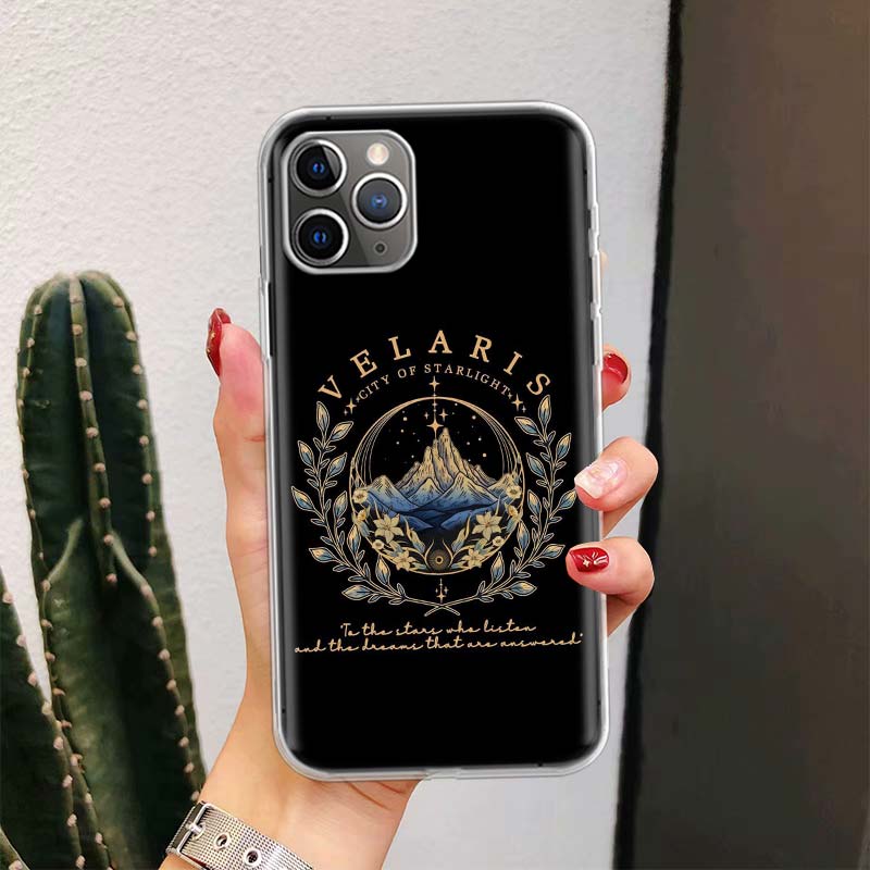

A Court of Mist Fury Sarah J Maas For iPhone 17 Air 16 15 14 Plus 13 Mini 12 11 Pro Max Phone Case 16E 7 Print 8 SE Fundas Cover iPhone 15 Pro